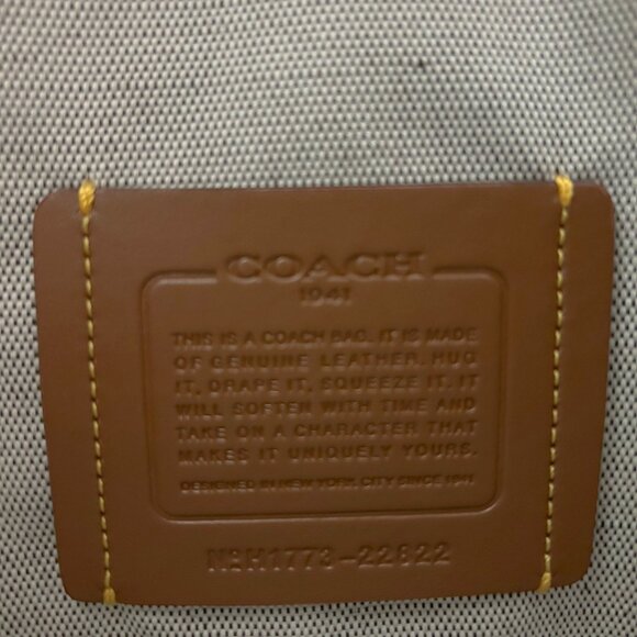 Coach Cooper Carryall (Pewter/Light Saddle) & Signature Bag Charm (Gold) | $500 - Picture 8 of 9